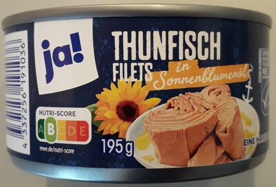 Thunfisch Filets in Sonnenblumenöl