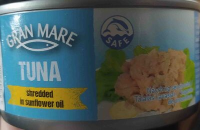 Tuna, shredded in sunflower oil