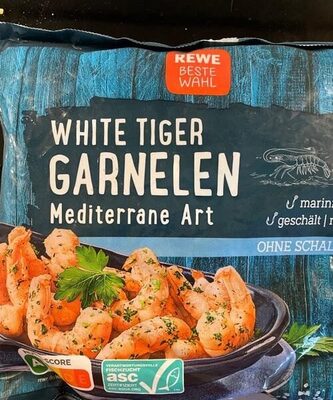 White Tiger Garnelen Mediterrane Art