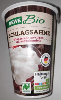 Schlagsahne 30 % (Bio)