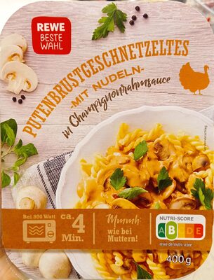 Putenbrust mit Nudeln