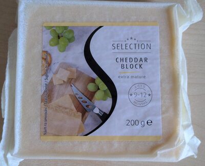 Cheddar block, extra mature