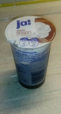 Schoko dessert mit Sahnetopping