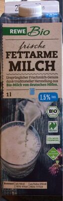 Rewe Bio Frische Fettarme Milch
