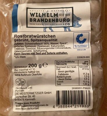 Rostbratwürstchen