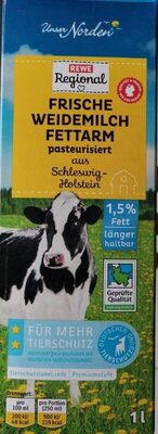 Frische Weidemilch fettarm