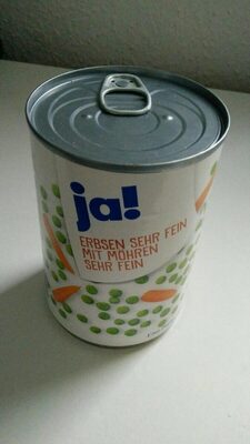 Erbsen sehr fein mit Möhren sehr fein