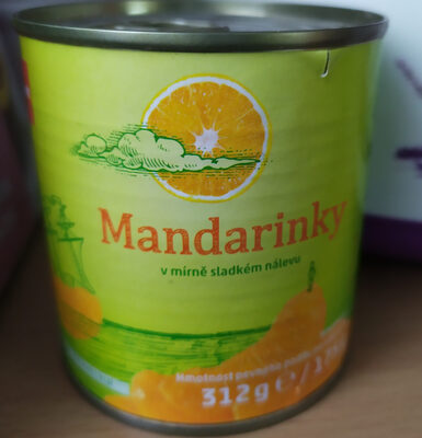 mandarinky v mírně sladkém nálevu