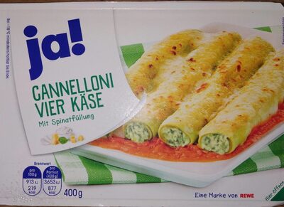 Ja! Cannelloni vier Käse