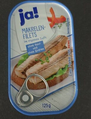 Makrelenfilets im eigenen Saft