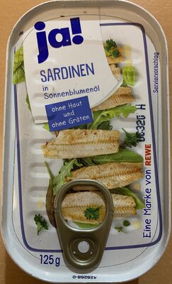 Sardinen in Sonnenblumenöl