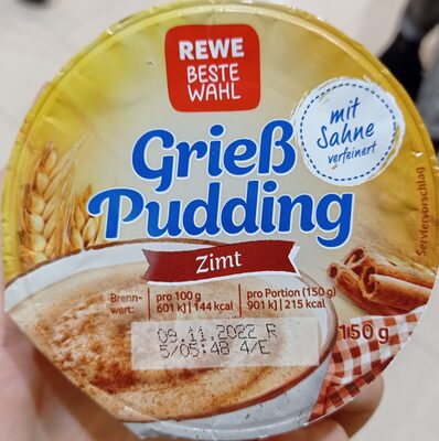 Grieß Pudding Zimt
