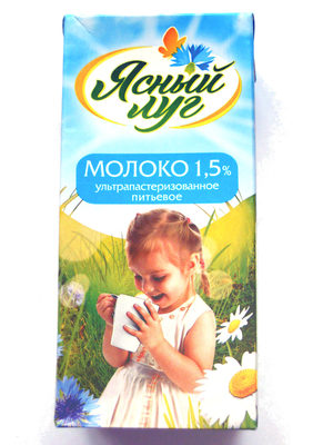 Молоко 1,5 % ультрапастеризованное питьевое