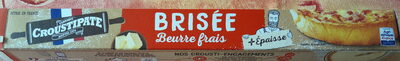 Pâte brisée beurre frais +Epaisse