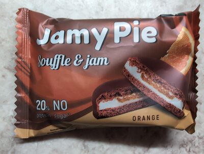Протеиновое печенье Jamy Pie Soufflé and jam с апельсином