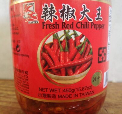 Master, fresh red chili pepper