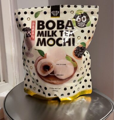 boba milk tea mochi