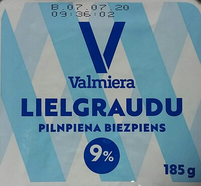 9% pilnpiena biezpiens, lielgraudu