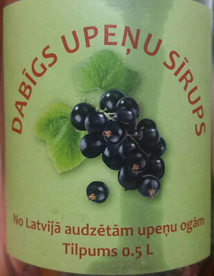 Dabīgs upeņu sīrups