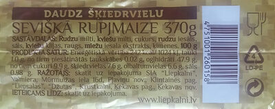 Sevišķā rupjmaize