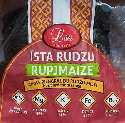 Īsta rudzu rupjmaize