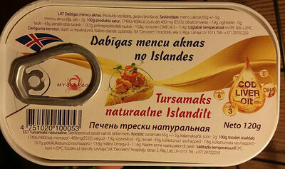 Dabīgas mencu aknas no Islandes