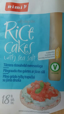 Wholegrain rice cakes with sea salt