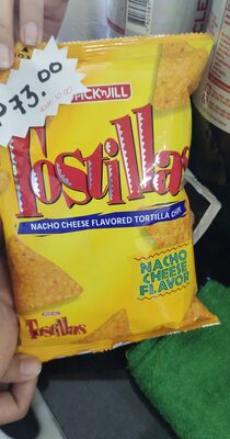 Tostillas nacho cheese flavored tortilla chips