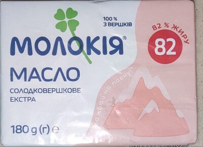 Масло солодковершкове екстра, 82% жиру