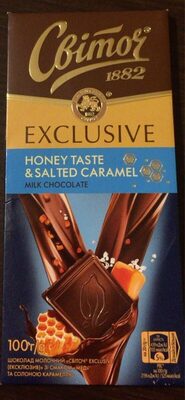 Milk chocolate honey taste & salted caramel