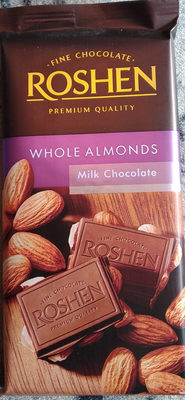 Whole Almonds Milk Chocolate