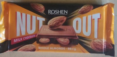 Шоколад "Nut Out Whole Almonds" молочний, з підсоленим цілим мигдалем