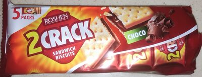 Печиво затяжне "2 Crack Sandwich Biscuits", з шоколадною начинкою