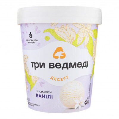 Frozen dessert «Three Bears» milk free with vanilla flavour