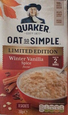 Oats so simple - Winter Vanilla Spice