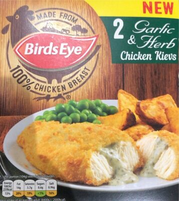 2 Garlic and Herb Chicken Kievs