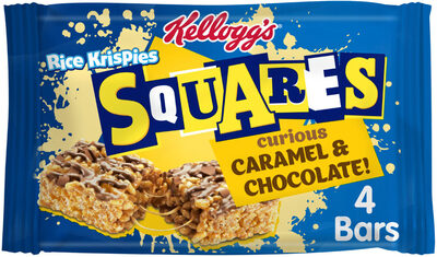 Rice Krispies Squares Chocolate Caramel Snack Bar, (Pack of 4)