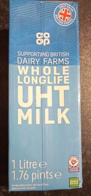 Whole long life UHT Milk