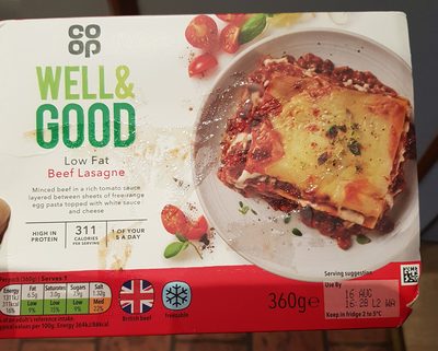 Well & Good - Beef lasagne