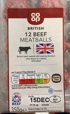 Beef meatballs