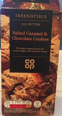 Salted caramel and chocolate cookies