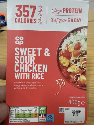 sweet and sour chicken with rice