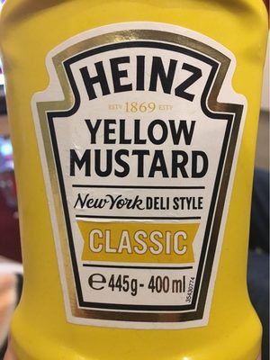Heinz yellow mustard classic