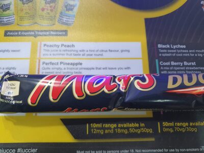 Mars duo, milk chocolate with soft nougat and caramel centre bar