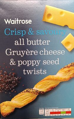 WR AB Cheese & Poppy Seed Twists 125g