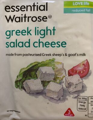 Greek light salad cheese