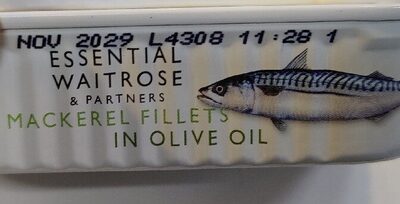 mackerel fillets in olive oil