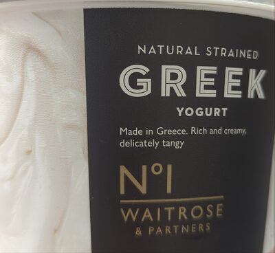 Waitrose natural strained greek yogurt