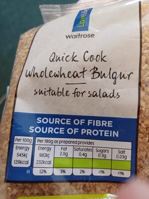 wholewheat bulgar