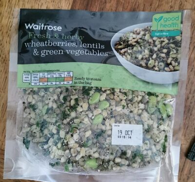 Fresh & herby wheat berries lentils & green vegetables